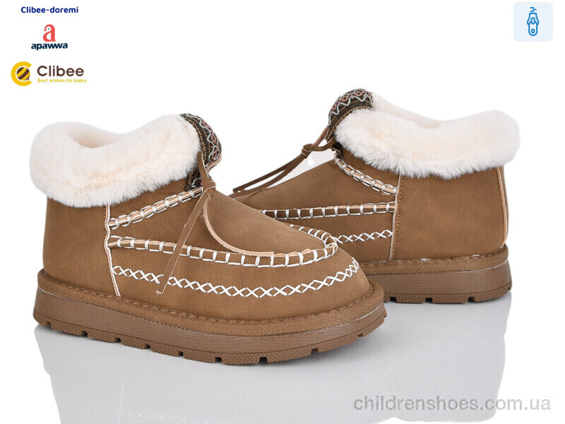 Ботинки E2 brown-khaki Clibee-Doremi / p. 33-38 / 8пар