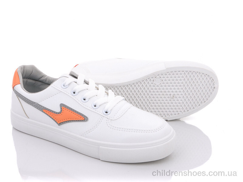 Кроссовки Violeta only one Z4(6821) white-orange-grey
