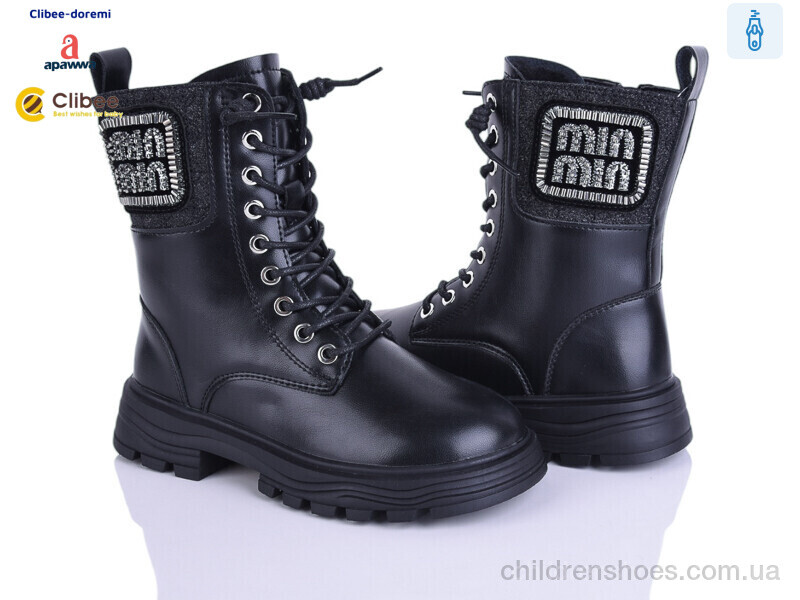 Ботинки C6205 black Clibee-Doremi / p. 31-36 / 8пар