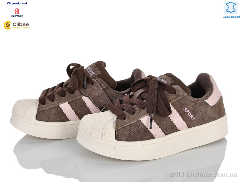 Кроссовки A6582 brown Clibee-Doremi / p. 31-37 / 7пар