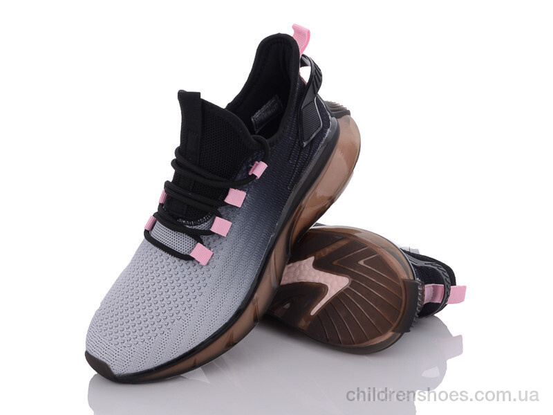 Кроссовки Violeta only one 24-139 grey-black-pink