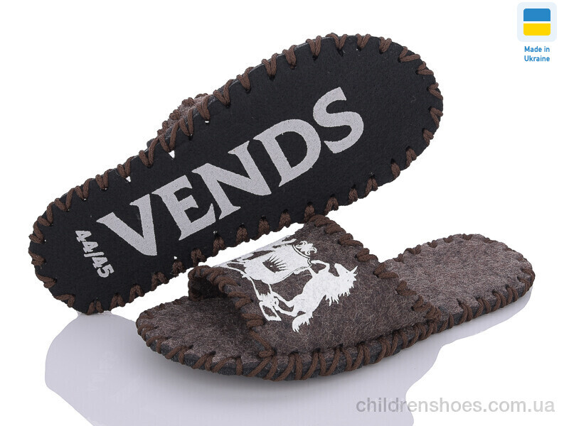 Тапки Vends 321M коричневий