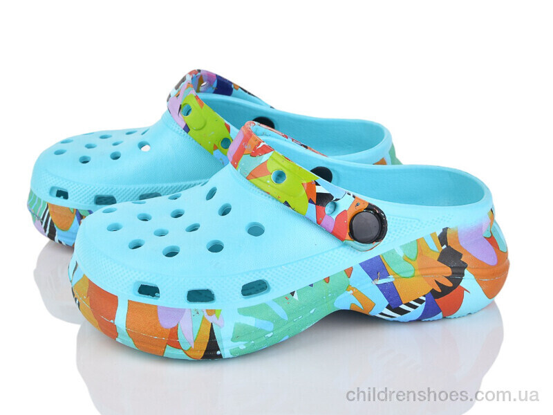 Кроксы No brand 817 l.blue