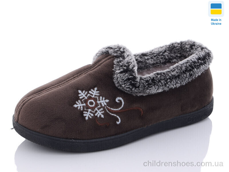 Тапки 2202 коричневий Slippers / p. 37-42 / 6пар