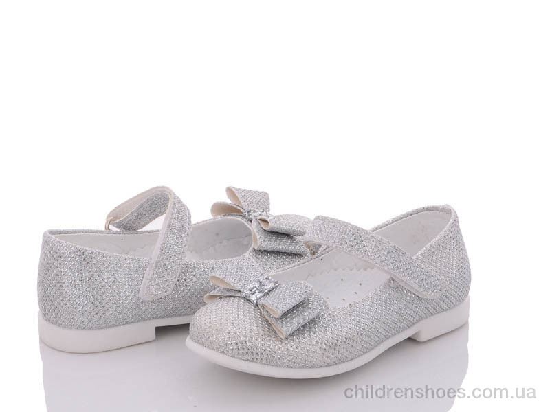 Туфли Mini kids Турция 0042 серебро