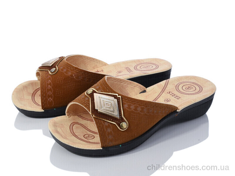Шлепки женские Steel 2024-052-7 beige