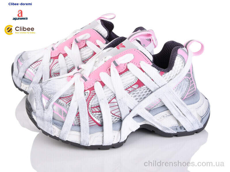 Кроссовки A250521-2 white-pink Clibee-Doremi / p. 31-37 / 7пар