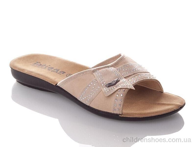 Шлепки W26-3053 beige DeMur / p. 36-40 / 6пар