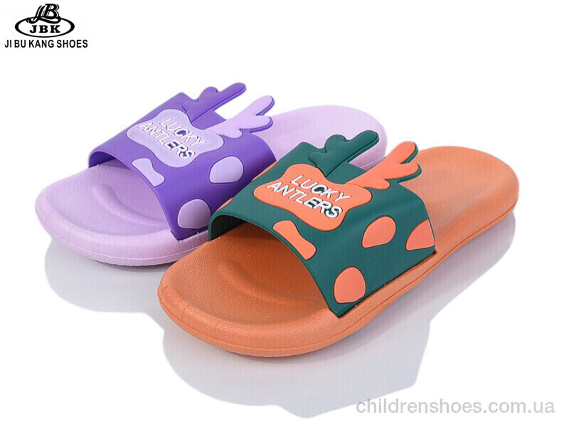 Шлепки детские No brand 01-759 lilac-orange mix