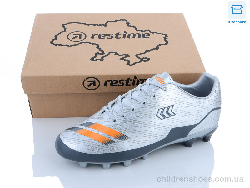 Футбольная обувь Restime DMB23667-2 silver-orange
