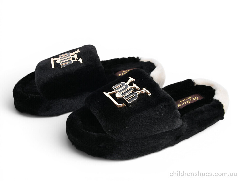 Тапки JF15 black M&L Alex13 / p. 36-41 / 12пар