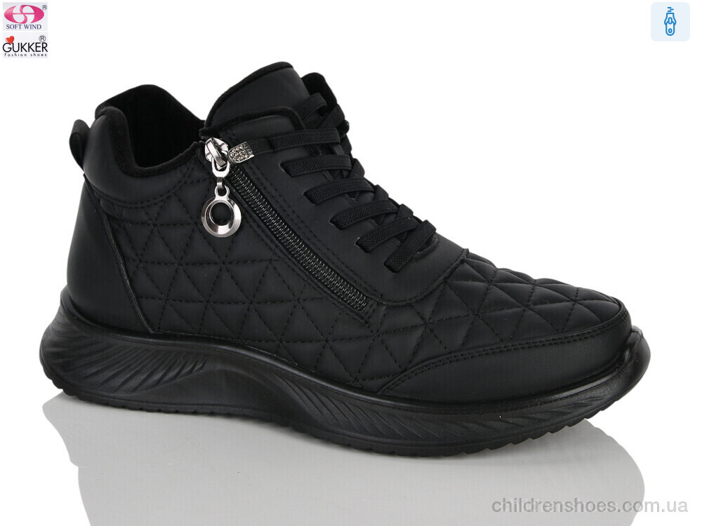 Ботинки YK4128 black Gukkcr / p. 36-41 / 8пар