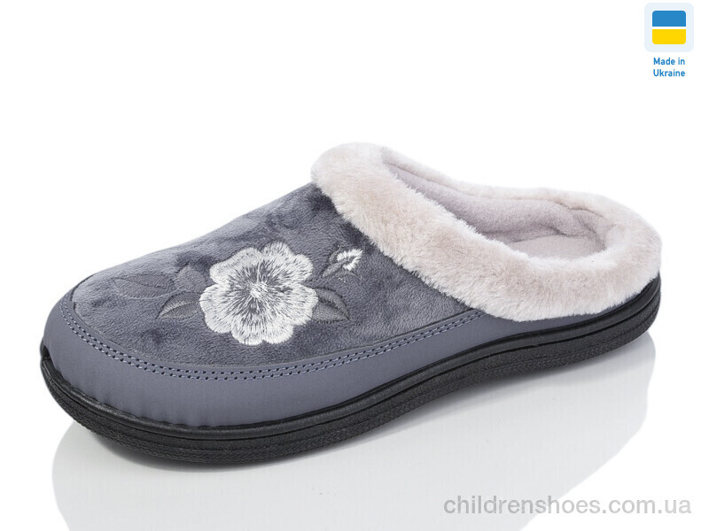 Тапки T1 сірий Lot Shoes / p. 37-41 / 8пар