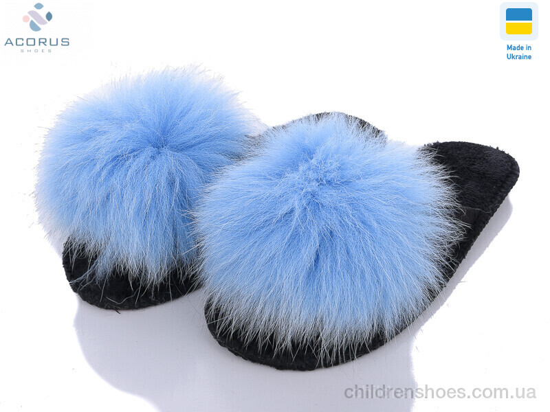 Тапки Slippers Пушки фетрові блакитний