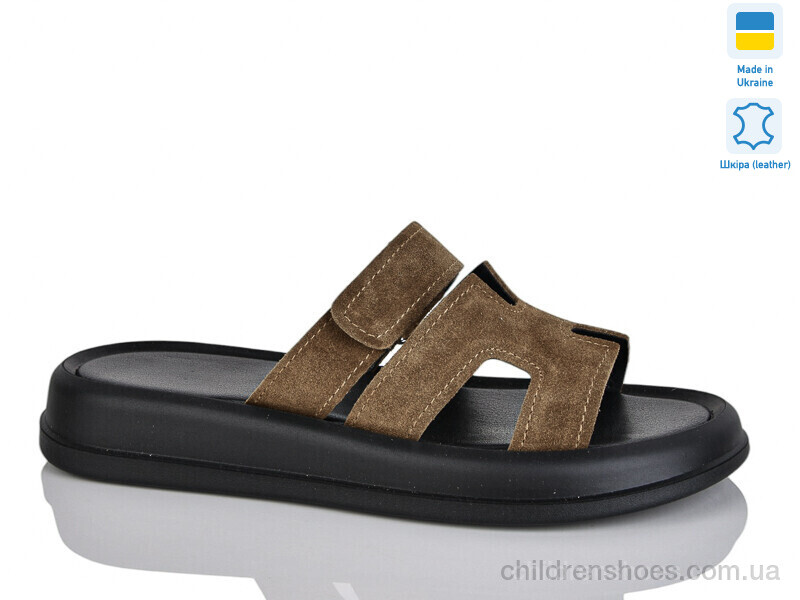 Шлепки женские No brand 1501-25 camel з.