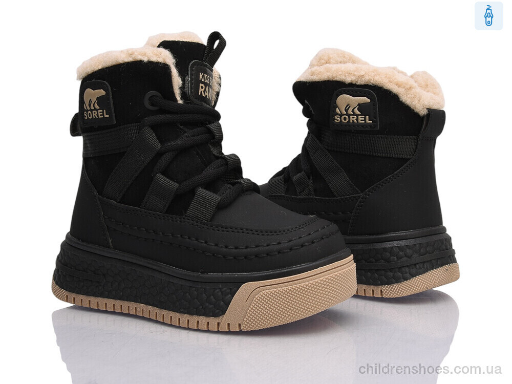 Ботинки TB58-1 black Clibee-ShoSho / p. 27-31 / 6пар