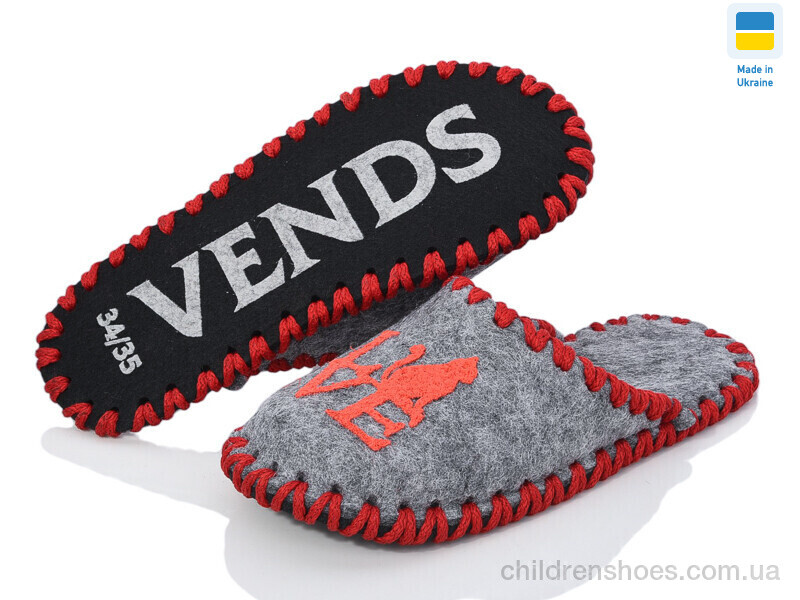 Тапки Vends 034 сірий
