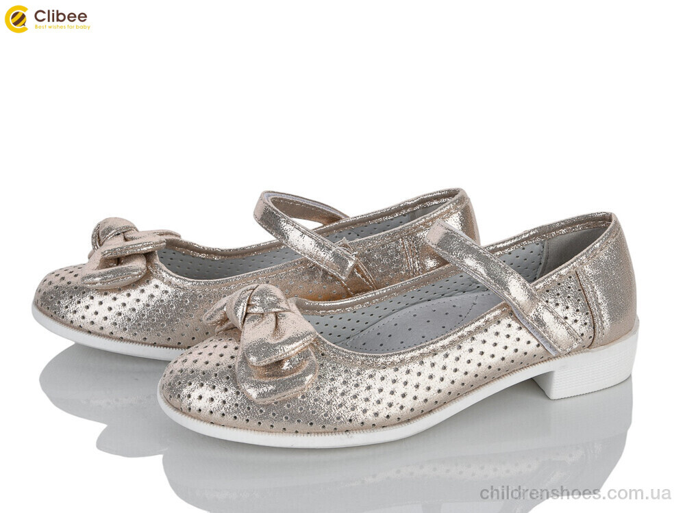 Туфли D105 gold Clibee / p. 32-37 / 6пар