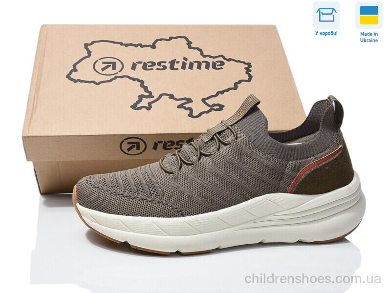 Кроссовки Restime BML25414 olive
