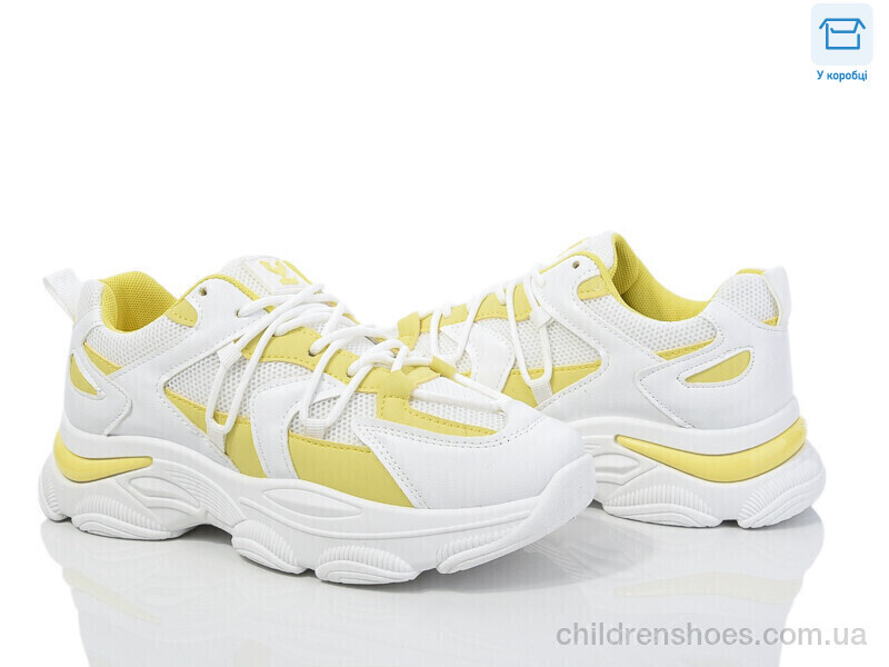 Кроссовки M-Style M1 white-yellow