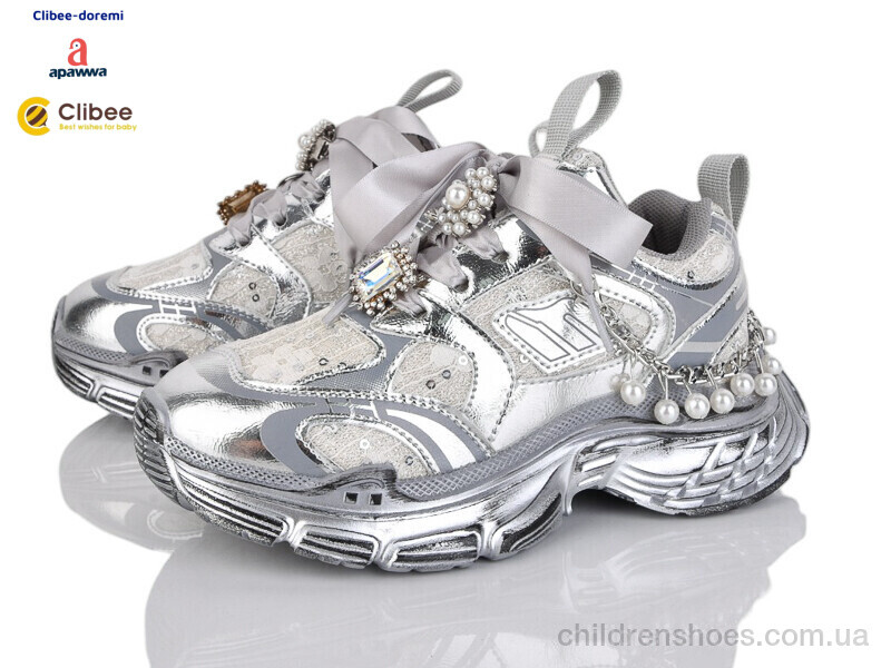 Кроссовки Apawwa AD866530-1 silver