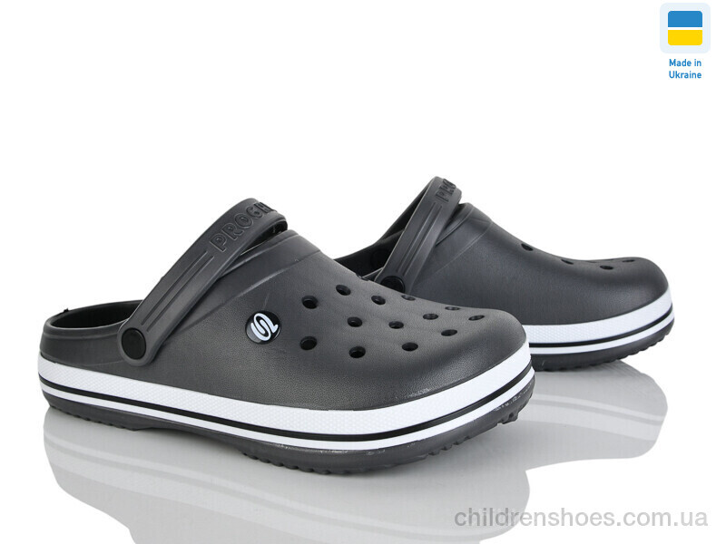 Кроксы E224 графіт Rai shoes / p. 41-45 / 8пар