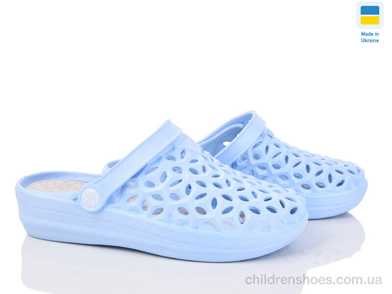 Шлепки женские Realpaks Фієста блакитно-сірий