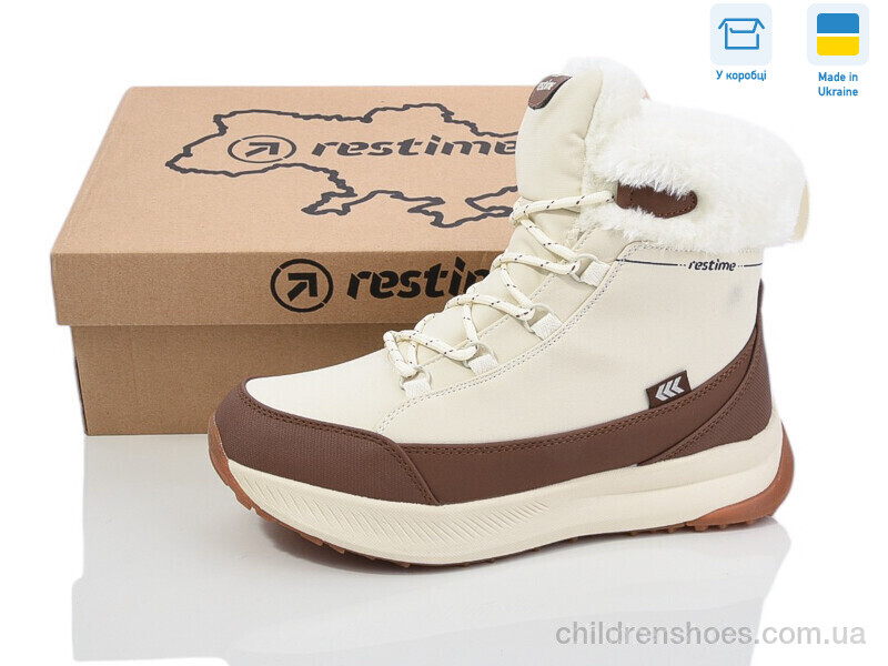 Ботинки Restime AWZ24299  beige