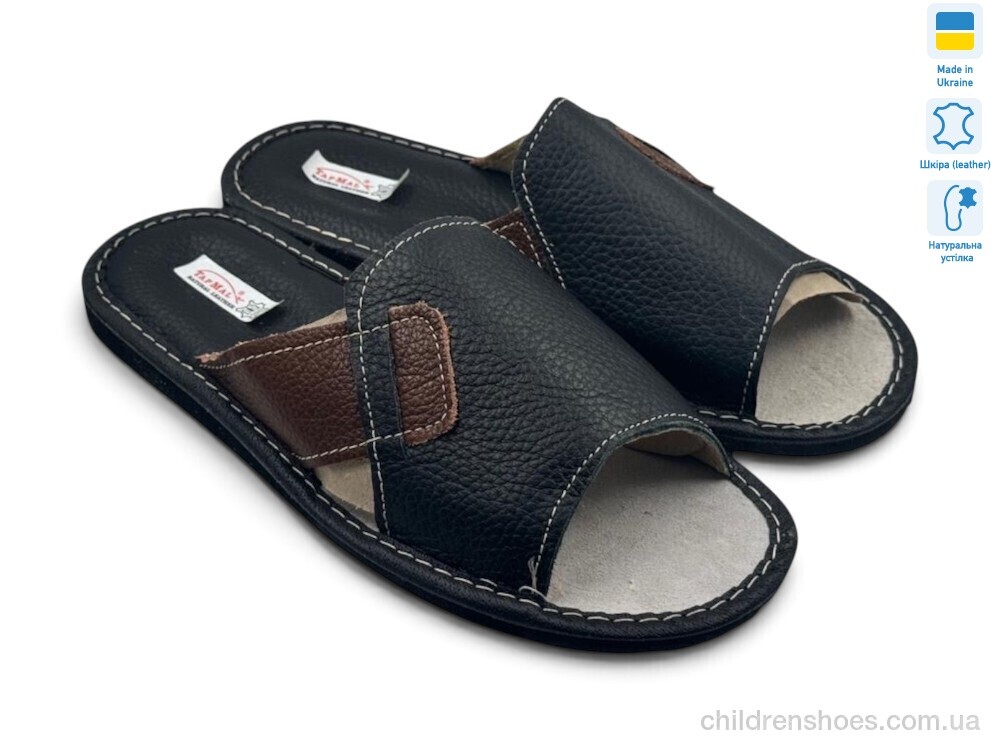 Тапки 005-1 чорний Rai shoes / p. 41-45 / 6пар