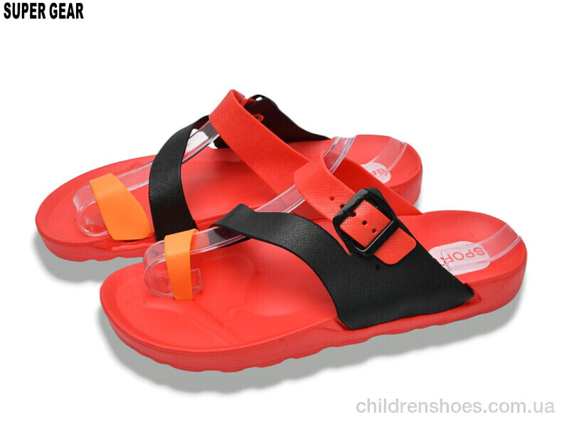 Шлепки Super Gear A01-2468 red
