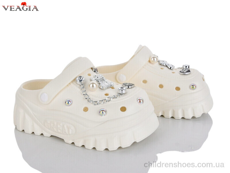 Кроксы No brand 3004-2 beige