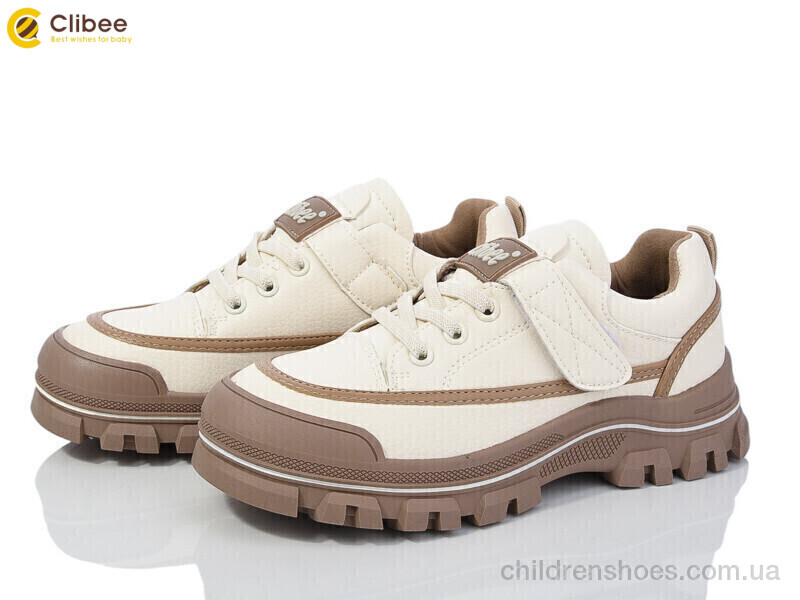 Кроссовки Clibee LC101 beige-khaki