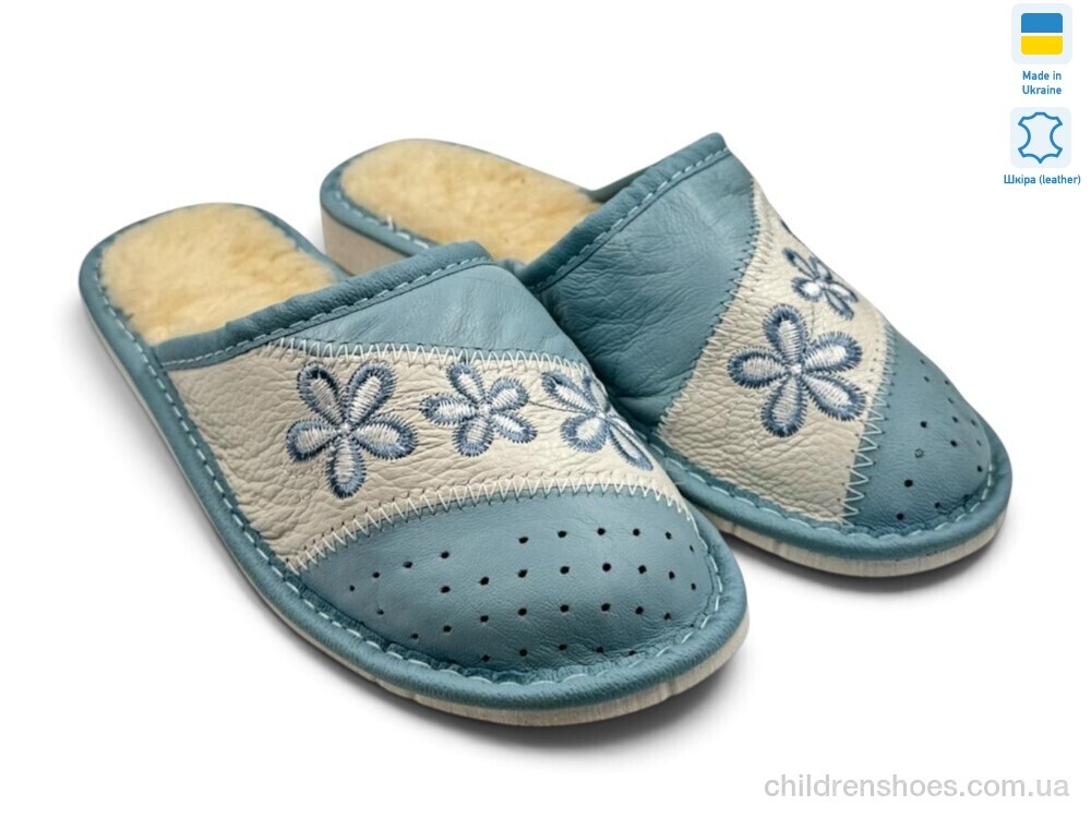 Тапки Тапмал 001 блакитний Rai shoes / p. 36-41 / 6пар