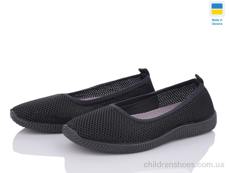 Слипоны Кредо Кредо 23-40 чорна сітка