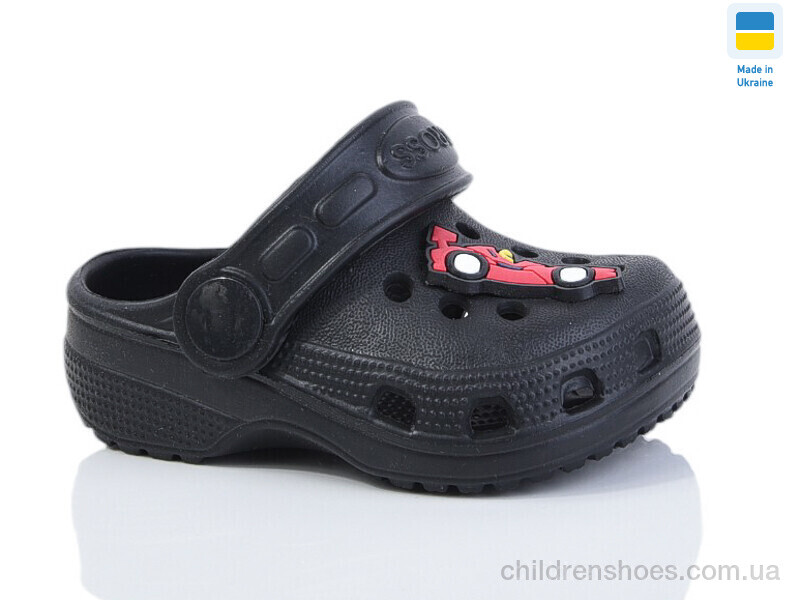 Кроксы H1 чорний Lot Shoes / p. 18-23 / 6пар