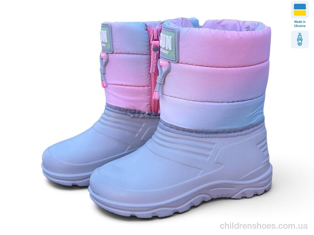 Сапоги из пены DC12 рожевий Rai shoes / p. 28-37 / 8пар