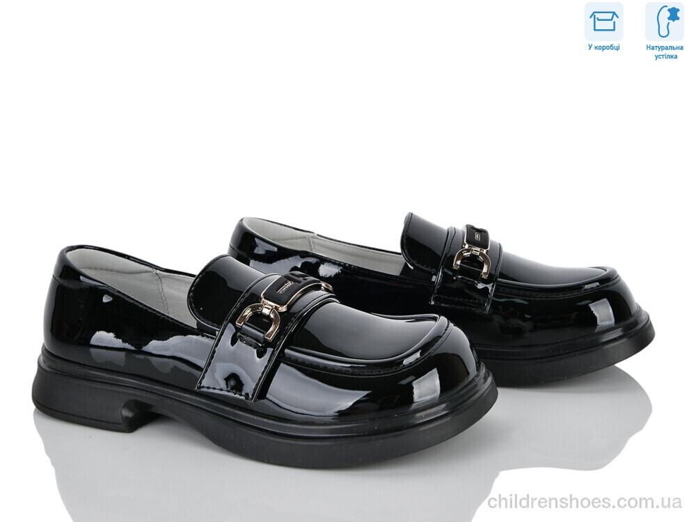 Туфли ABC3663P black Clibee-ShoSho / p. 31-36 / 6пар