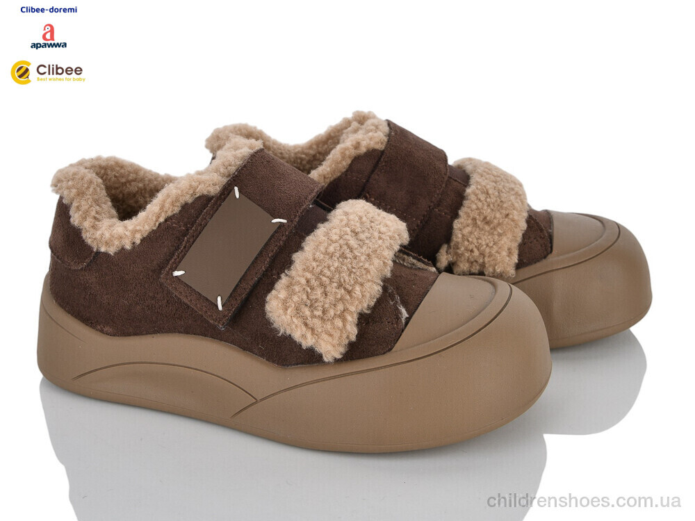 Кроссовки ABC6535 brown єврозима Clibee-Doremi / p. 31-37 / 7пар