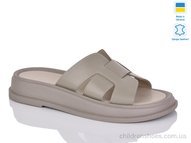 Шлепки женские No brand 518 капучино к.