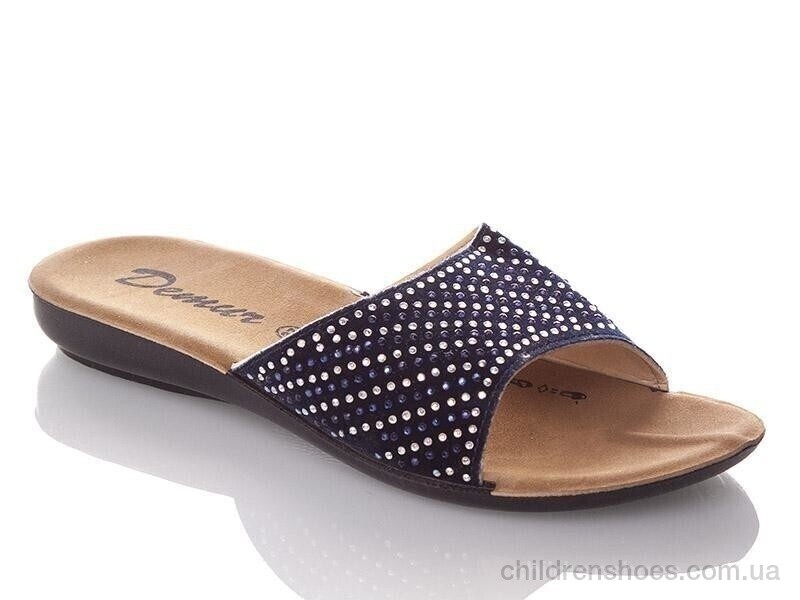 Шлепки женские Demur W3050-blue