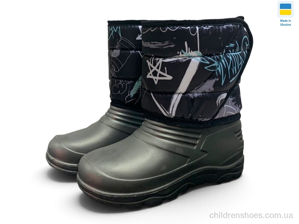 Сапоги из пены DC8-9 чорний Rai shoes / p. 28-37 / 8пар