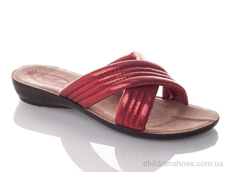 Шлепки женские Demur W7153-red
