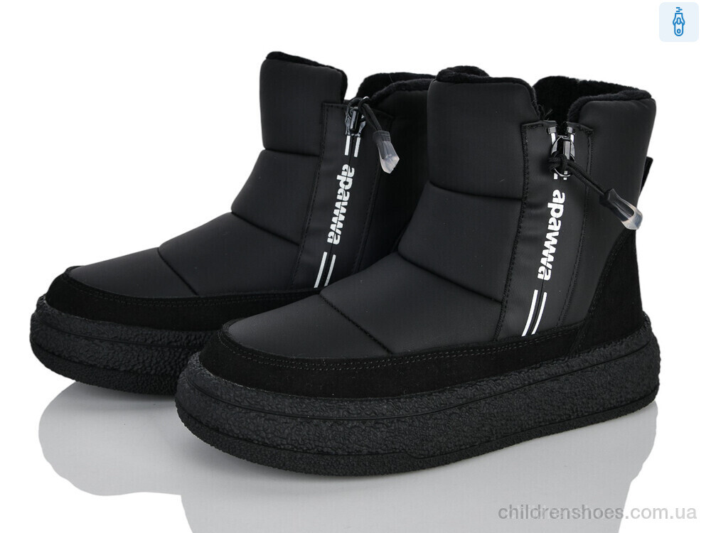 Ботинки ABD1293R-1 black Clibee-ShoSho / p. 33-38 / 8пар