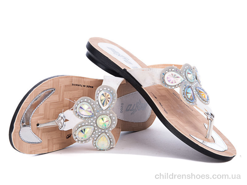 Шлепки женские Selena 6232 белый