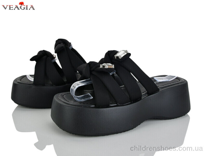 Шлепки N2 black Veagia-ADA / p. 36-40 / 8пар