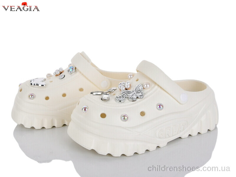 Кроксы No brand 3005-1 beige