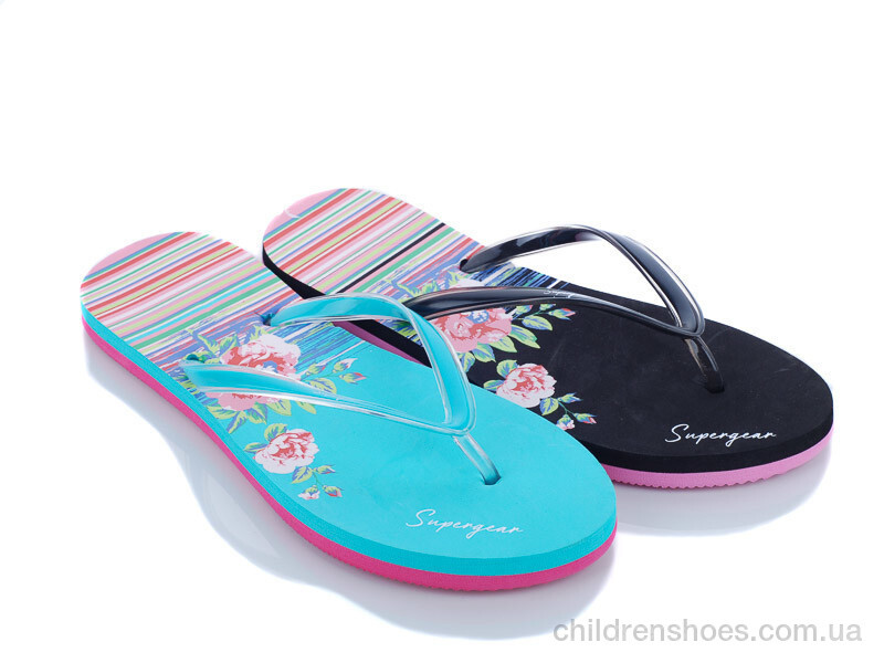 Шлепки женские Super Gear V6534 mix