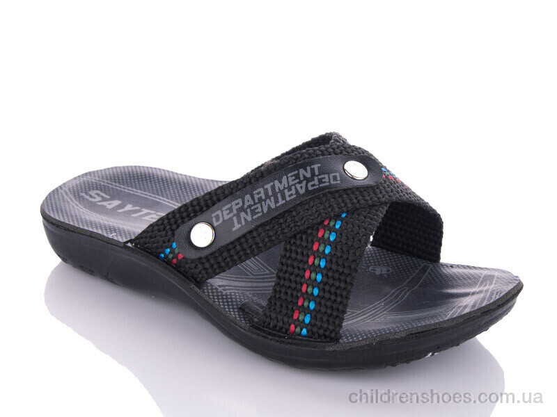Шлепки K26-TRK black (24-29) DeMur / p. 24-29 / 6пар