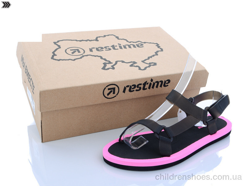 Босоножки TWL20911 black-pink Restime / p. 36-41 / 24пар