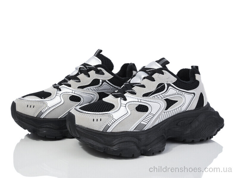Кроссовки Violeta 9-758 (9-783) black-grey